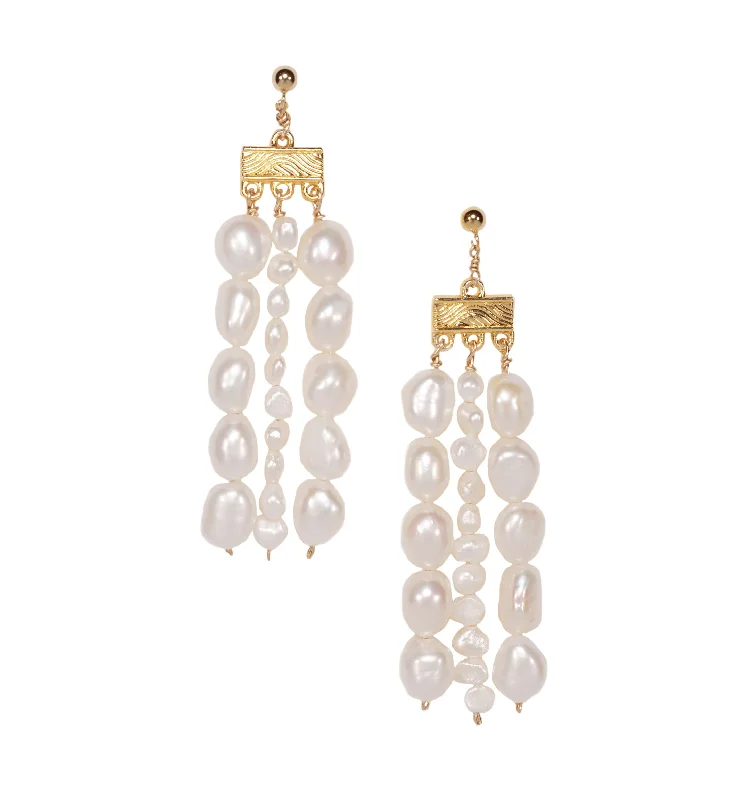 Modern Gold Earrings-ANNECY EARRINGS