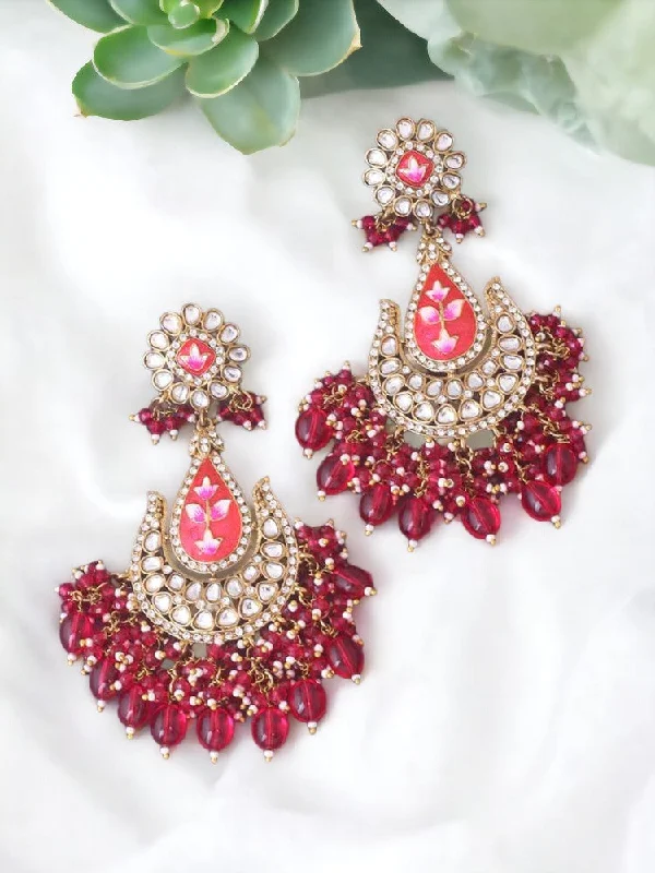 Stylish Hoop Earrings-Rani Kartiki Chaandbalis