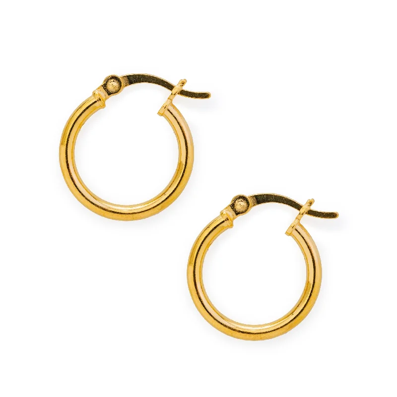 Elegant Gemstone Drop Earrings-Gold Hinged Hoop Earrings