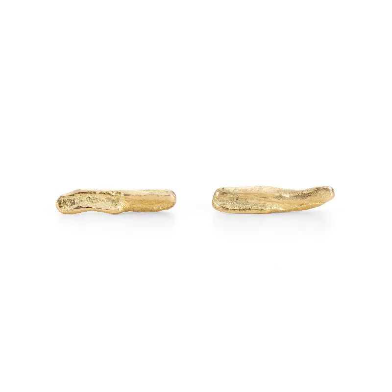 Classic Hoop Gemstone Earrings-Tiny Twigs 18ct Gold