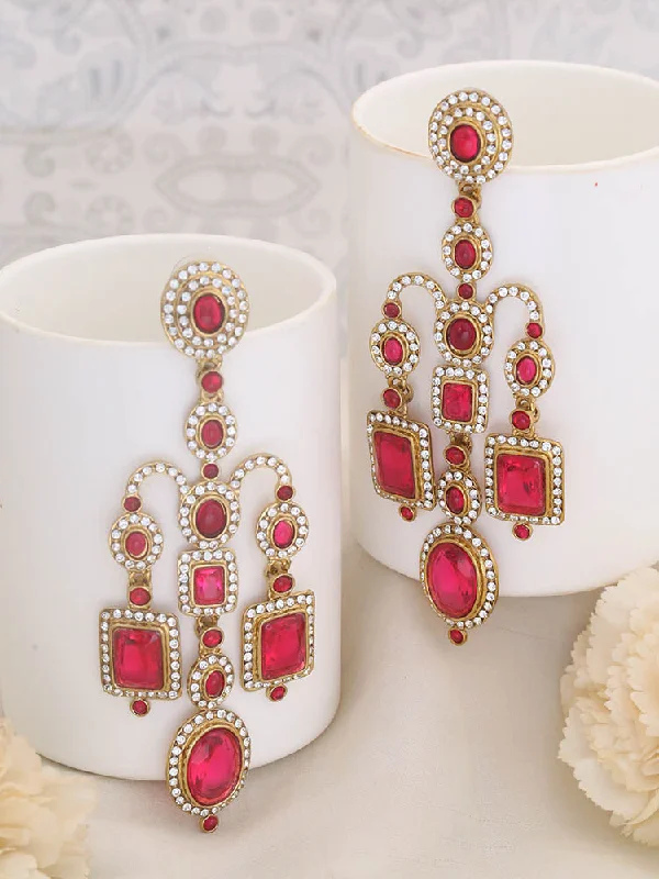 Elegant Drop Earrings for Women-Rani Melina Danglers