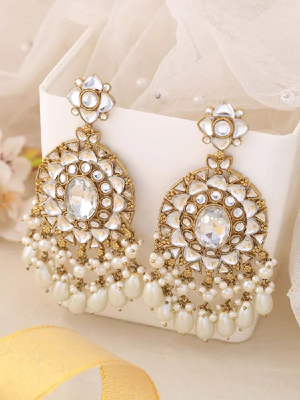 Bright Drop Earrings-Ivory Devanya Chandbalis