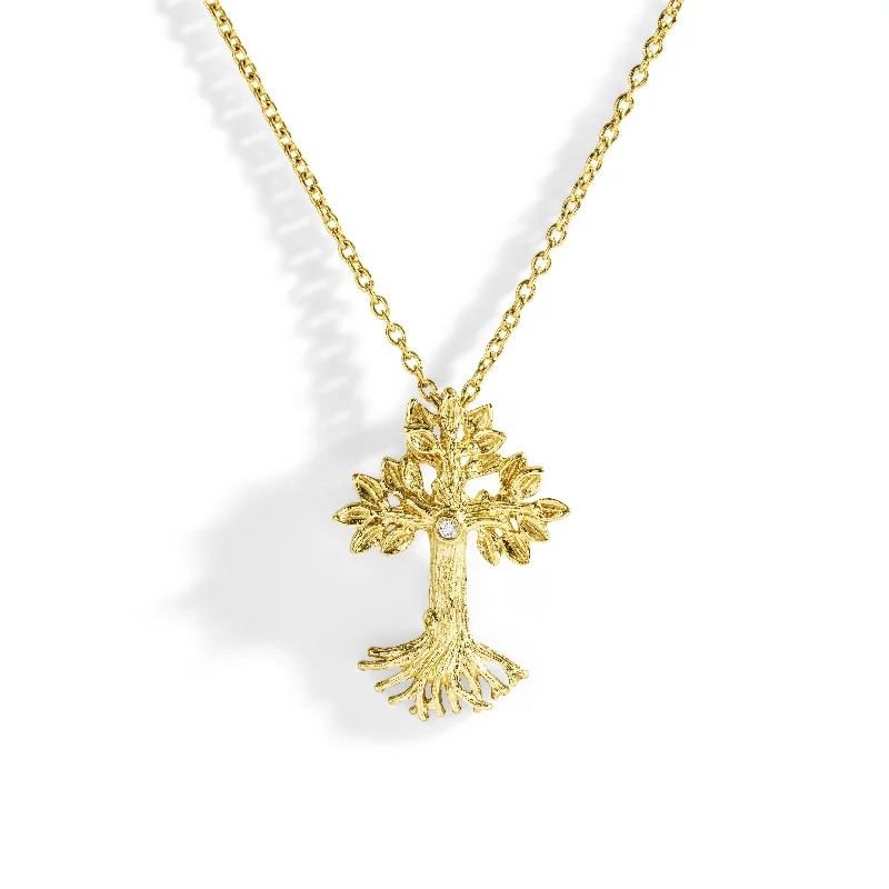 Statement Necklaces-Armenian Tree of Life 25mm Cross Pendant Necklace with Diamonds