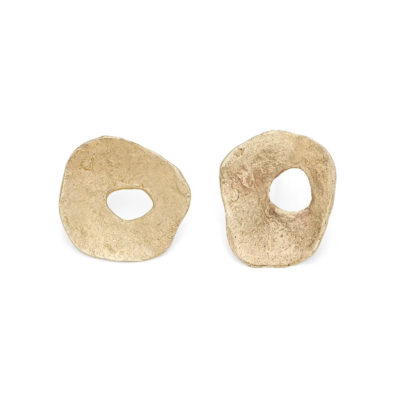 Trendy Drop Gemstone Earrings-Holed Hepworth Studs (small)