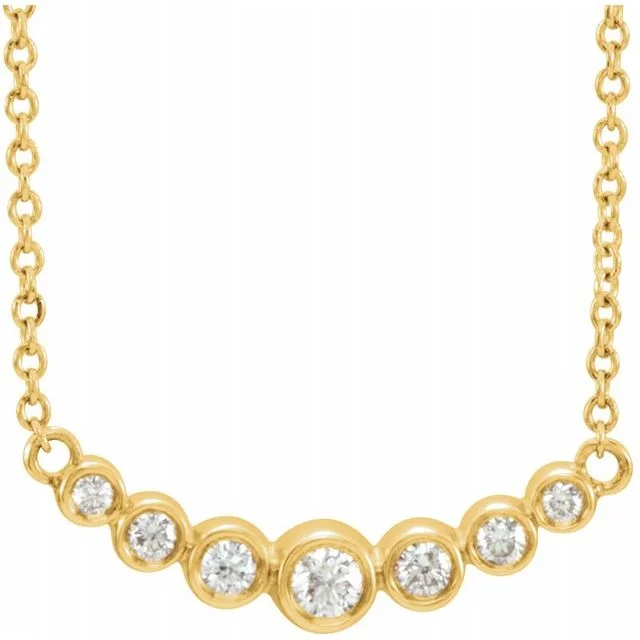 Statement Necklace Set-Graduated Bezel Necklace