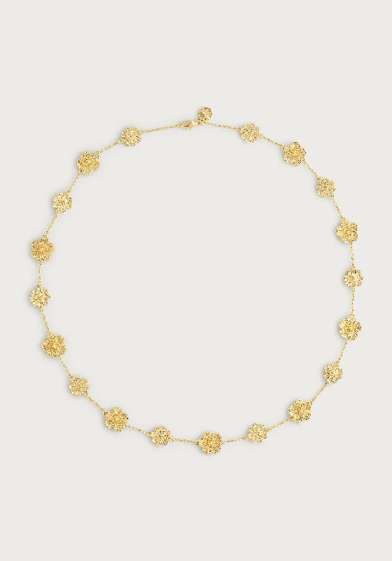 Luxury Diamond Necklaces-Wildflowers Station Necklace