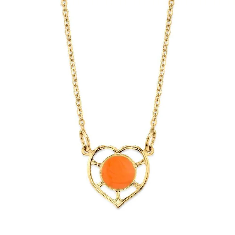 Gold Tone And Orange