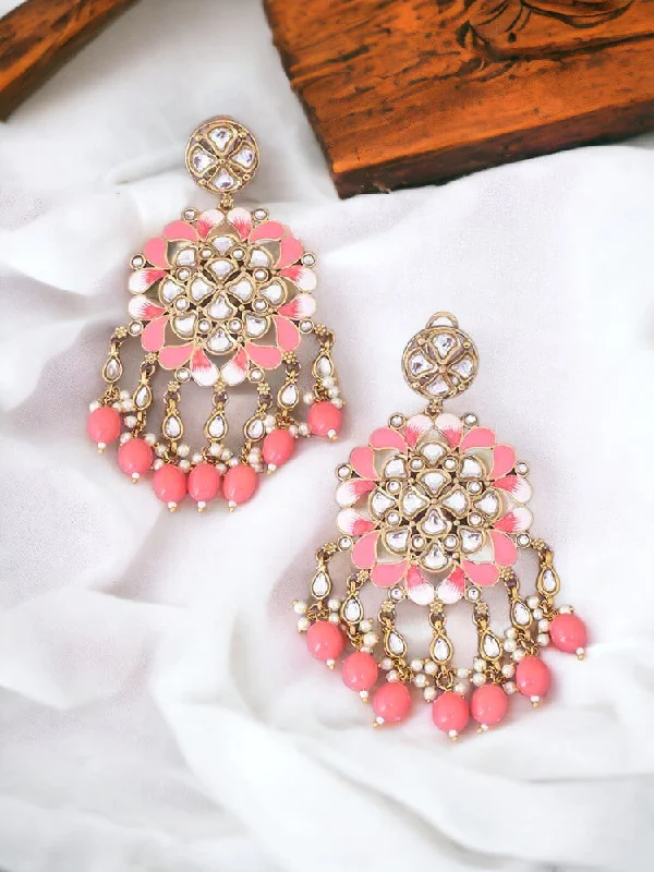 Unique Designer Earrings-Coral Jayshri Danglers