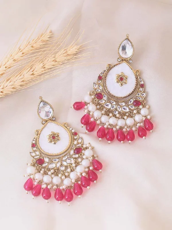 Minimalist Pearl Earrings-Rani Amulya Chandbalis