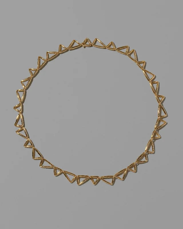 Vintage Gold Necklaces-Flexure Necklace