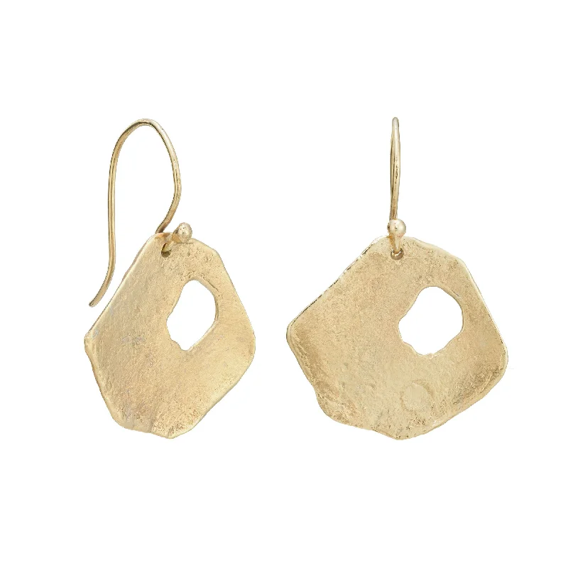 Sparkling Silver Earrings-Adder Stone Drops 9ct Gold