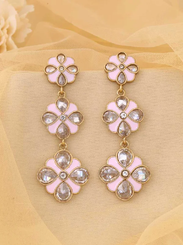 Geometric Earrings for Women-Blush Kanish Danglers - EOSS