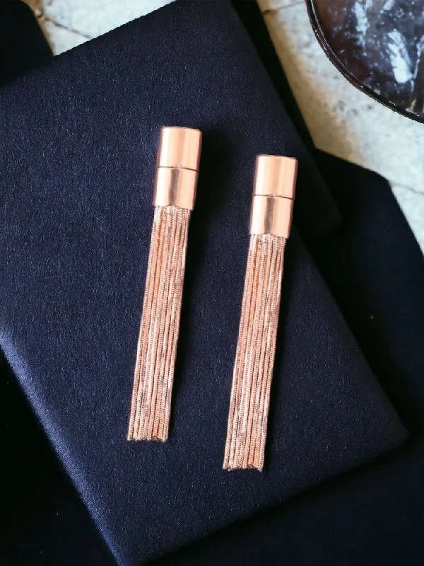 Classic Gold Earrings-Rose Gold Venla Danglers