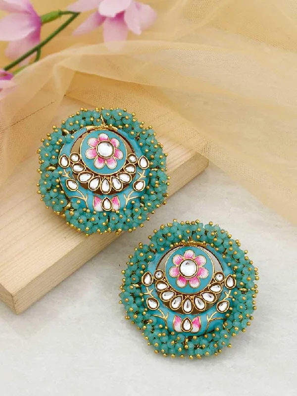 Small Hoop Earrings for Women-Turquoise Anju Studs