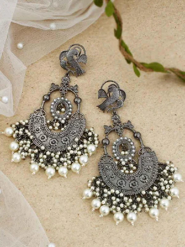 Big Hoop Earrings-Antique Nil Chandbalis