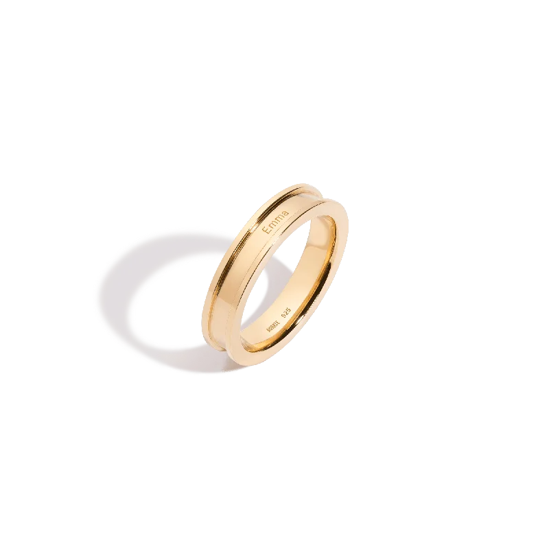 Matching Wedding Rings for Couples-Mini Column Ring