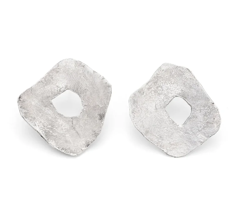 Trendy Crystal Earrings-Holed Hepworth Studs