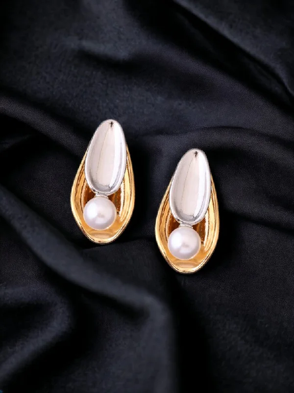 Luxury Pearl Earrings-Ivory Ayla Studs