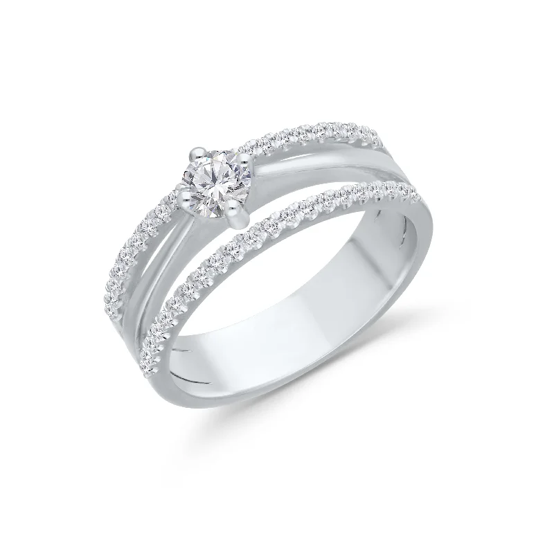 Fashion Engagement Rings for Women-Kallati .60ctw Lab Grown Diamond Ring