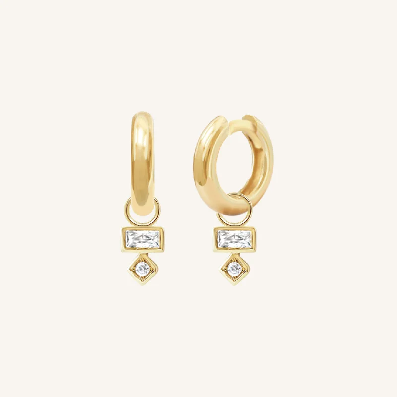 Luxury Hoop Earrings for Women-Resilience Plain Hoops