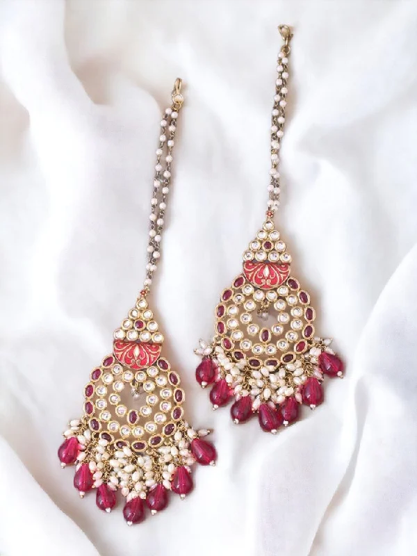 Small Gemstone Hoop Earrings-Rani Jasmit Chaandbalis - EOSS