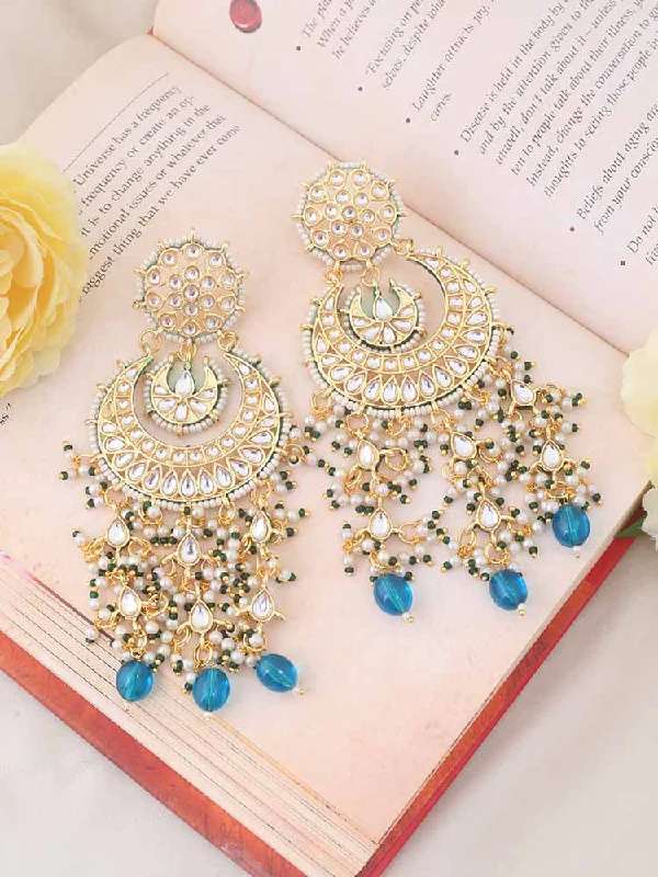 Personalized Crystal Earrings for Women-Rama Vidhur Chaandbalis