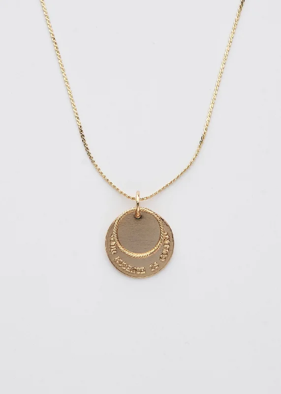 Gold Necklaces-Your Essence is Golden Coin Necklace