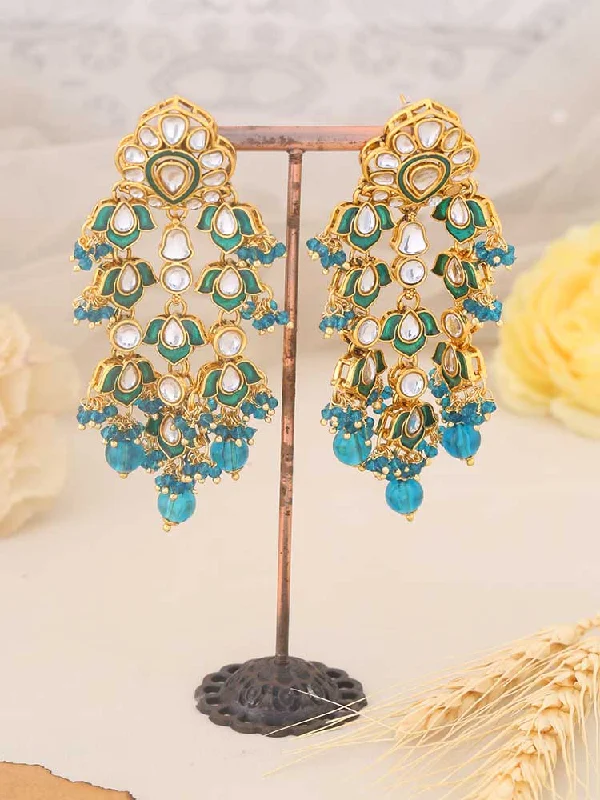 Modern Gemstone Earrings for Women-Rama Dharti Danglers