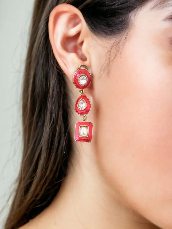 Colorful Earrings for Women-Rani Shreena Danglers - EOSS