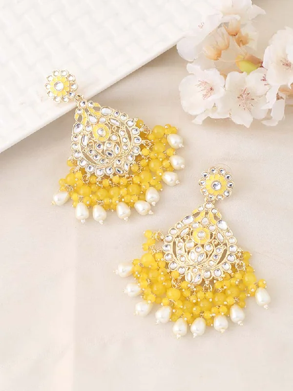 Luxury Dangle Earrings-Lemon Simpy Chandbalis - EOSS