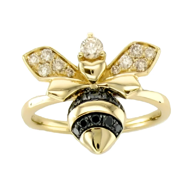 Custom Name Rings for Women-Le Vian Diamond Bee Ring