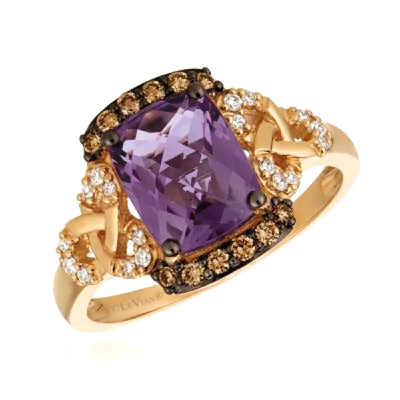 Designer Custom Engagement Rings-Le Vian Grape Amethyst™ Chocolatier Ring