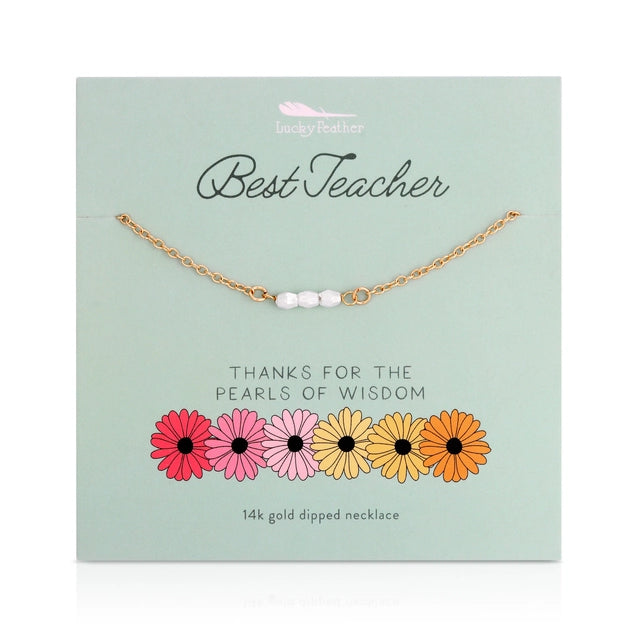 Designer Silver Necklaces-Best Teacher Gift Necklace