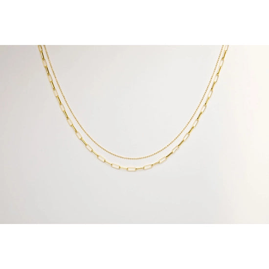 Personalized Gold-Plated Necklaces-Square Link Choker