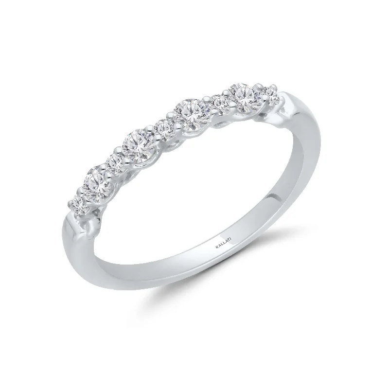 Designer Engagement Bands-Kallati .40ctw Lab Grown Diamond Band