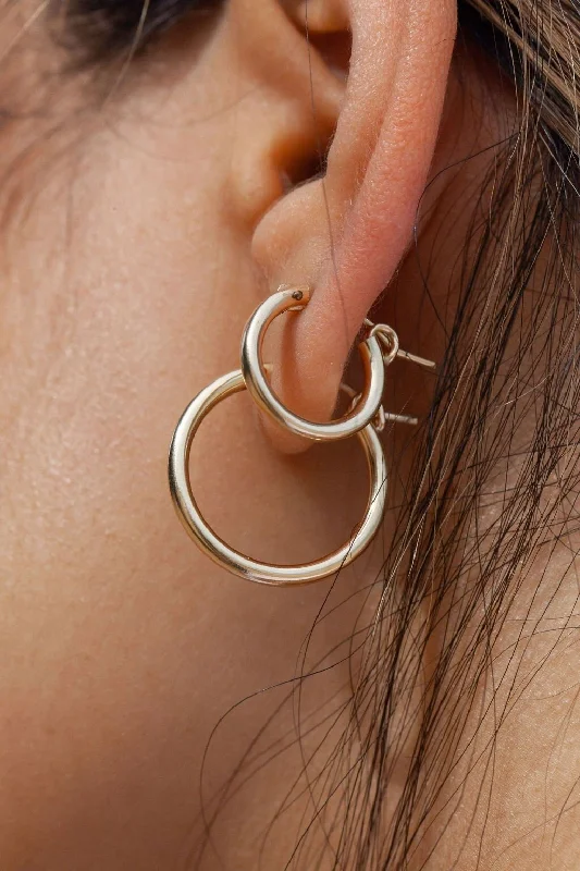 Luxury Drop Earrings-Everyday Gold Filled Hoops - Ahulani