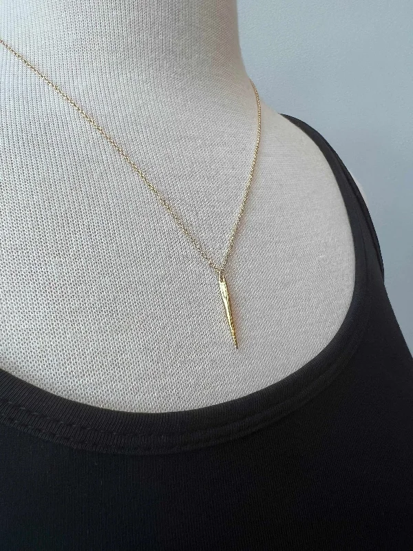 Sterling Silver Necklaces-Quill Necklace