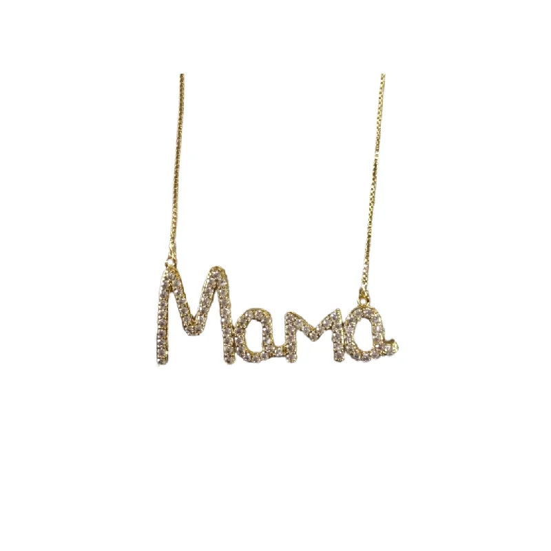 Onyx Necklaces-Mama Pave Necklace