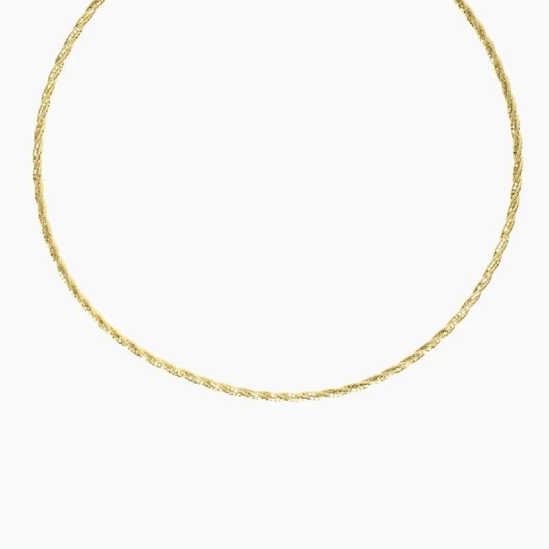 Cute Necklaces-Bella Sparkling Gold Necklace