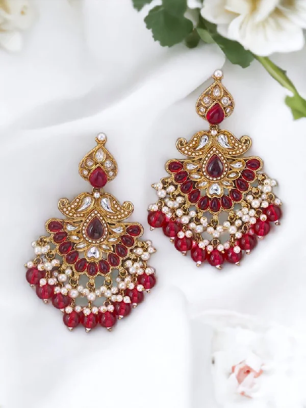 Modern Hoop Earrings for Women-Rani Bhumika Ethnic Danglers