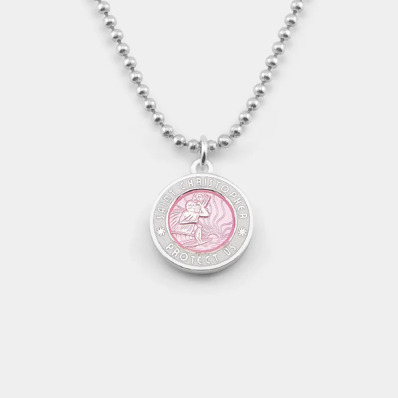 Zodiac Pendant Necklaces-Medium - Pink / White